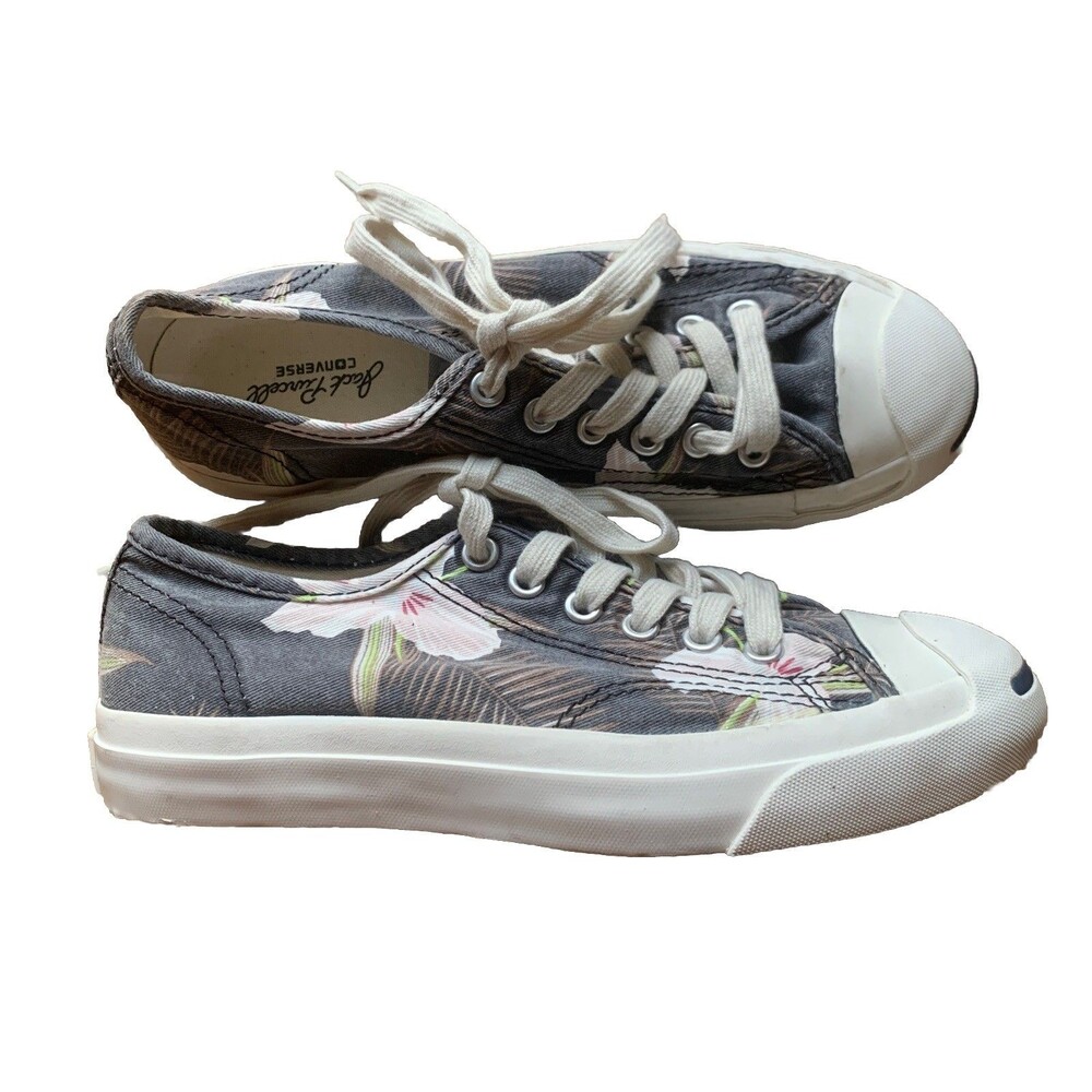 Converse Jack Purcell Blue Hawaiian Canvas Womens Sz 5.5 Shoes Sneaker 136669C